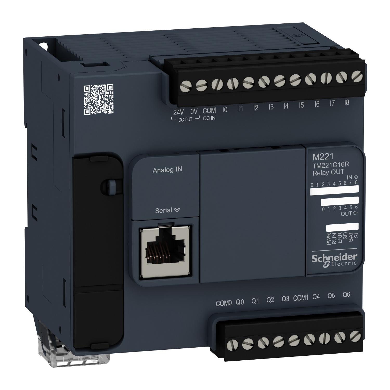TM221C16R КОМПАКТНЫЙ БАЗОВЫЙ БЛОК M221-16IO РЕЛЕ Schneider Electric OEM ПЛК Modicon 
