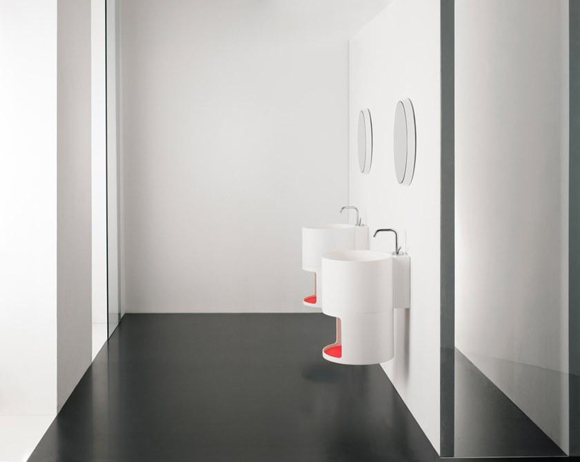 Подвесная раковина настенная овальная Inbani Tambo белая sun-id-1476694 - Вид №5