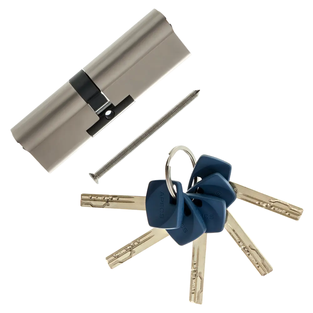 Цилиндр Apecs Premier XR-100(45/55)-NI, 45x55 мм, ключ/ключ, цвет никель ЦИЛИНДР APECS XR-100(45/55)-NI КЛЮЧ-КЛЮЧ STLM-2015090 - Вид №1