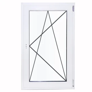 Одностворчатое пластиковое окно VEKA 120x80 мм с однокамерным стеклопакетом 85488953