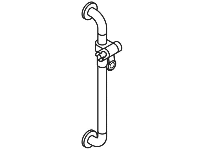 801.33.10051 держатель для душа HEWI WARM TOUCH  - Вид №2