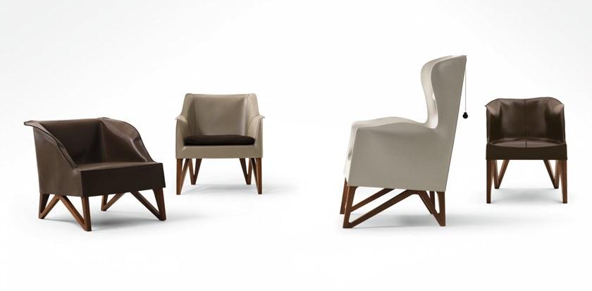 Giorgetti Кожаное кресло Mobius sun-id-1353826 - Вид №1