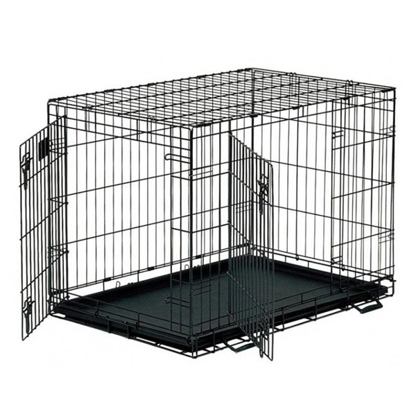 Т00021584 Клетка для животных Life Stage двухдверная черная 76х53х61см MidWest 