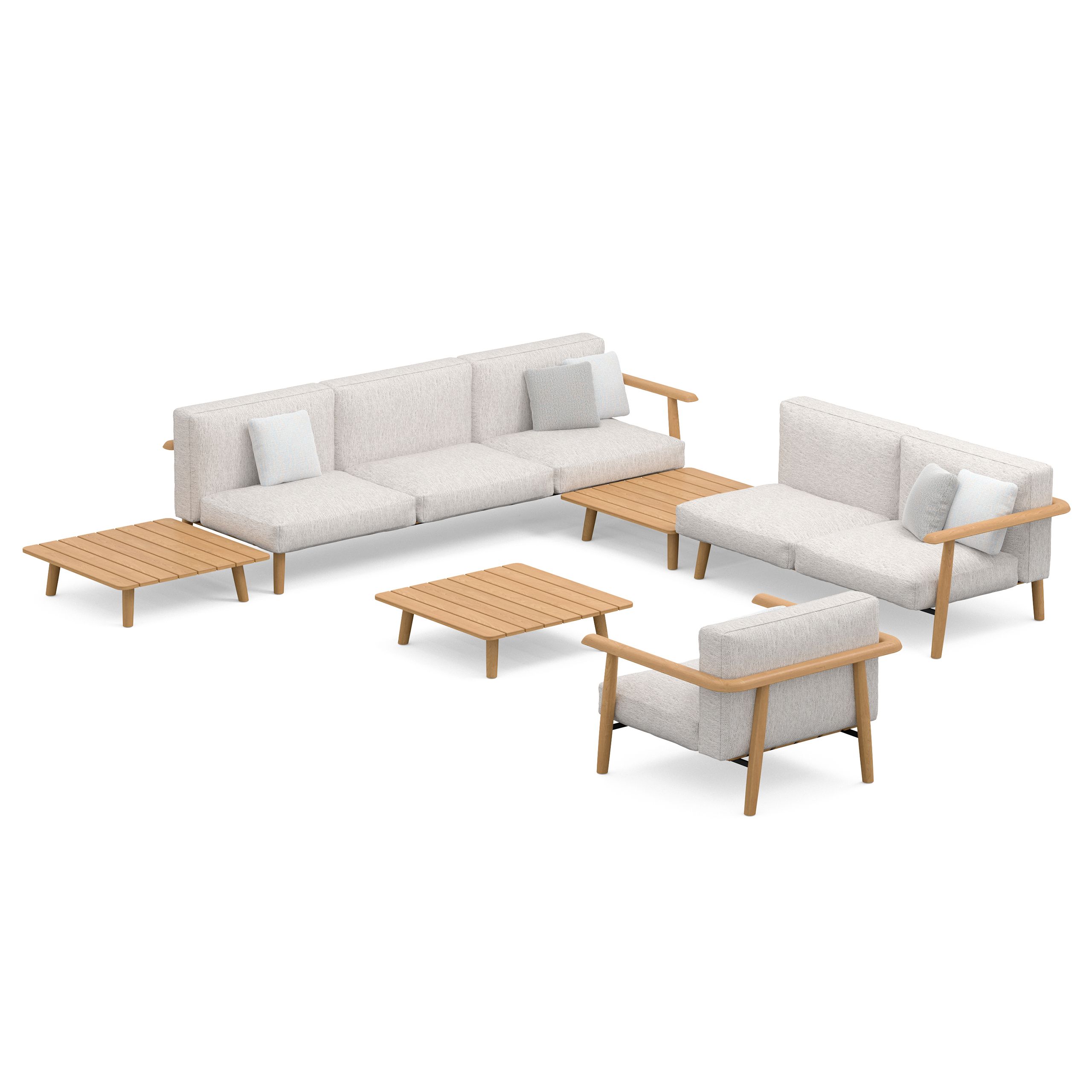 Угловой садовый диван из ткани Royal Botania Mambo Lounge ARCH-00068465 - Вид №4