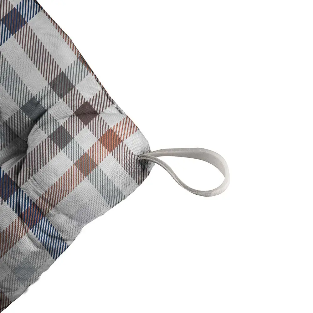 Сидушка Тартан 40x35 см цвет серый LINEN WAY STLM-2013317 - Вид №2