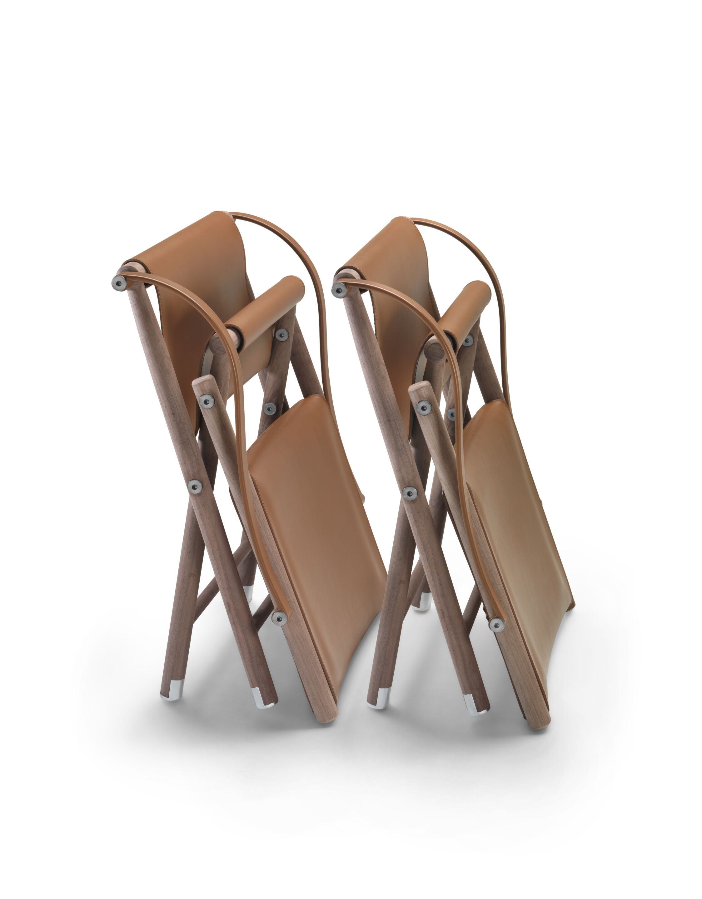 Кожаный складной стул с подлокотниками Flexform Lauren ARCH-00003247 - Вид №2