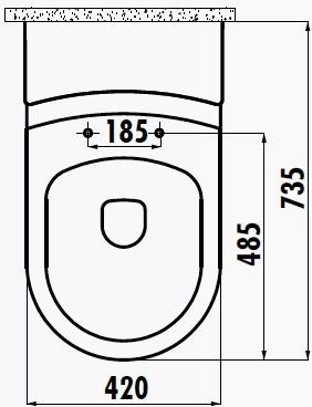 GR360-11CB00E-0000 GRANDE Унитаз Creavit Grande - Вид №4