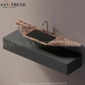 AELLN0AA11618DD Подвесная раковина настенная прямоугольная Agape Ell