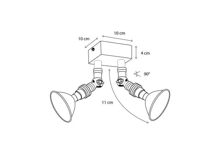 Латунный поворотный многоточечный прожектор Authentage Lighting Marron ARCH-00117992