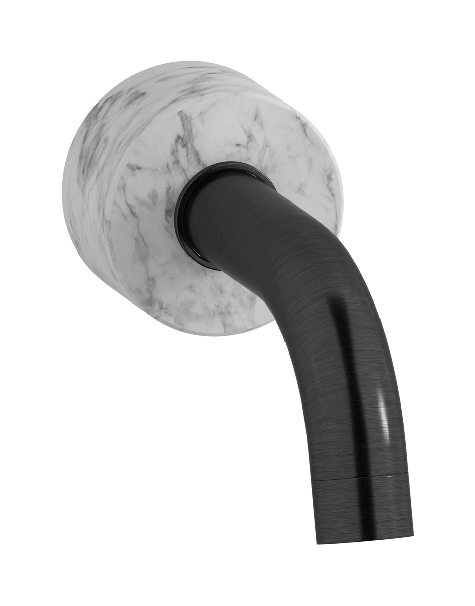 Настенный излив WE ARE IB mr320cs_1 Brushed Black Chrome Marmo