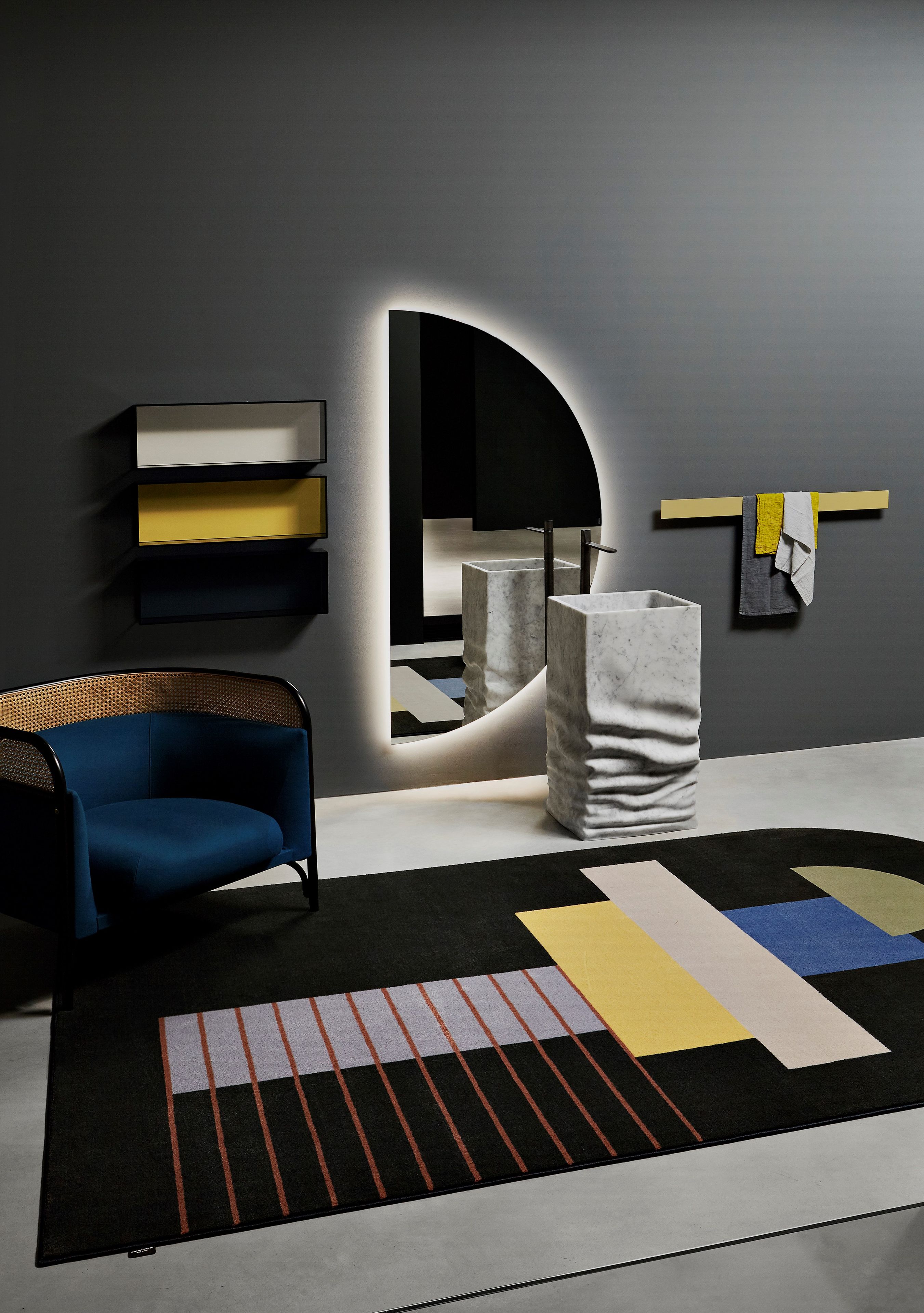 Каррарский мрамор квадратный отдельно стоящий умывальник Antoniolupi OSSIMORO ARCH-00146445 - Вид №1