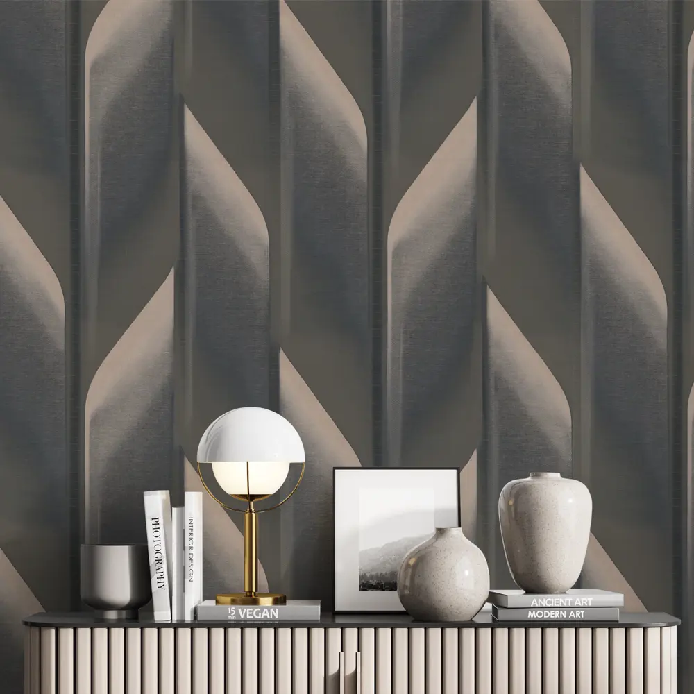 Обои флизелиновые Артекс Наоми коричневые 1.06 м 89428461 STLM-1570297 - Вид №4