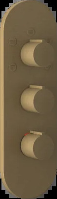 Смеситель для душа 43072 713 Gessi Ventaglio СТАРИННАЯ ЛАТУНЬ