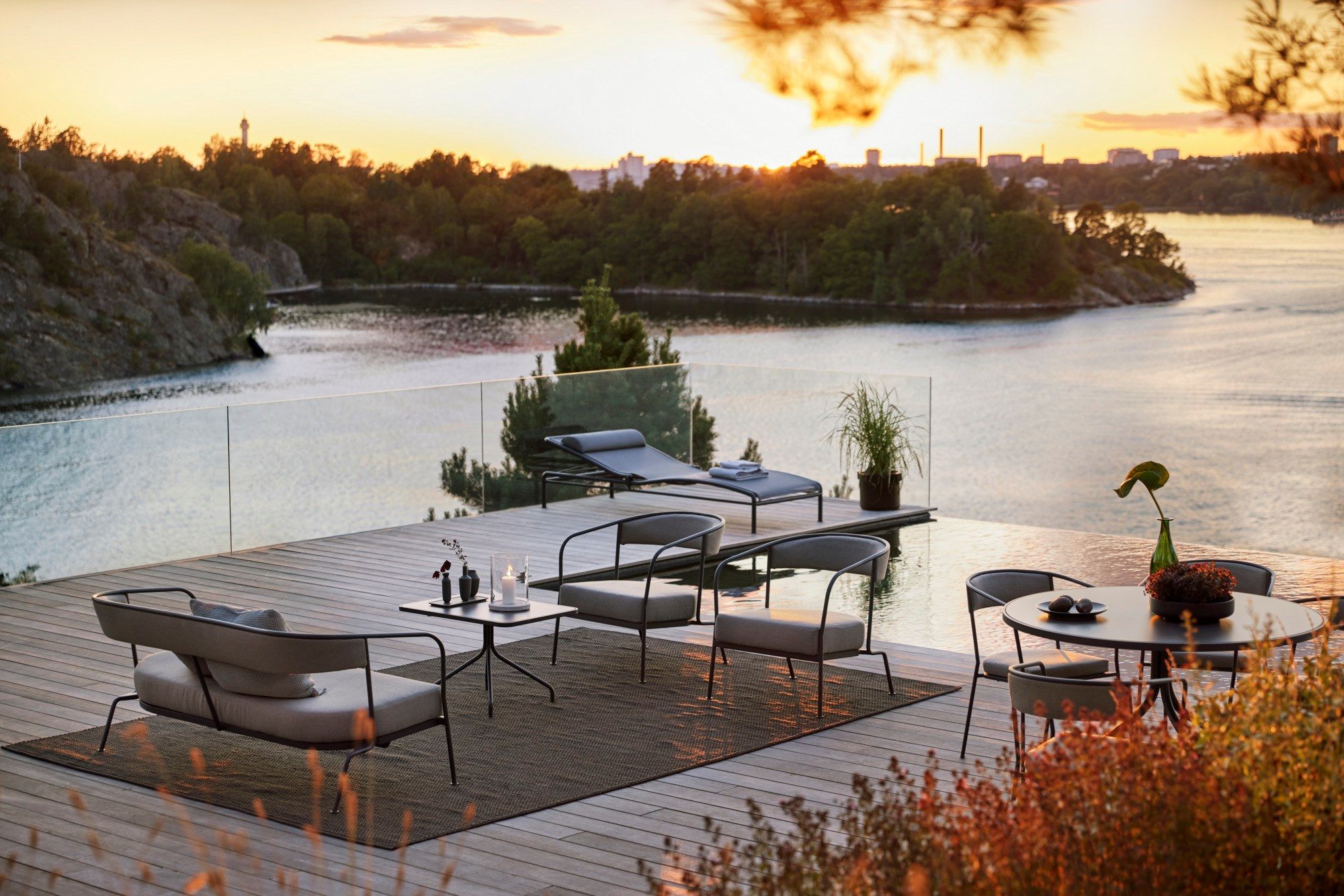 Тканевый садовый диван с металлическим каркасом Skargaarden Arholma ARCH-00114626 - Вид №7