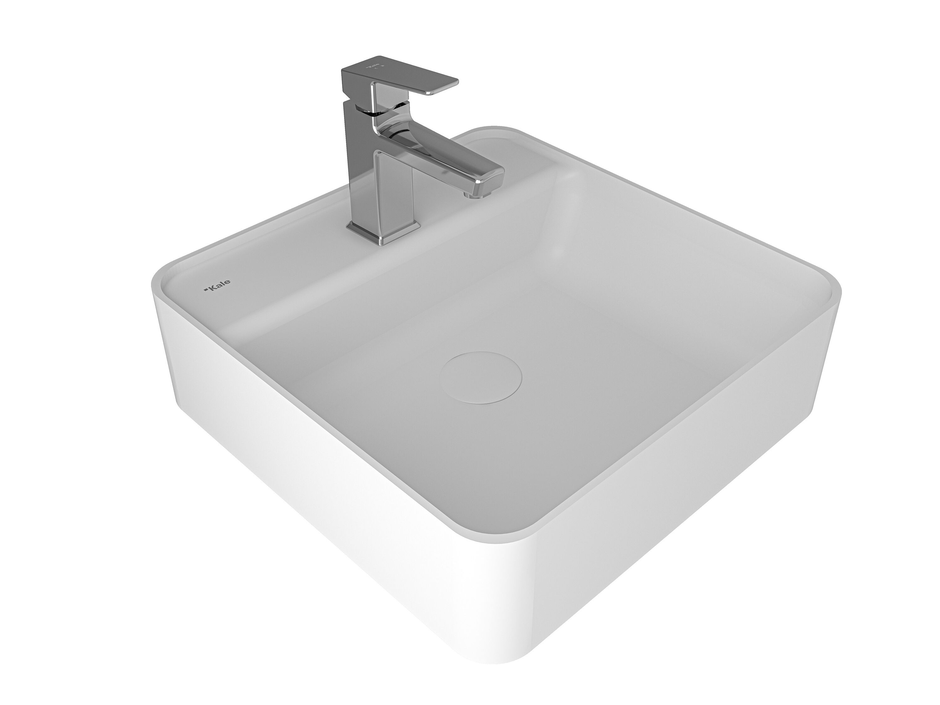 Квадратный умывальник Fireclay Kaleseramik сантехника ARCH-00043614