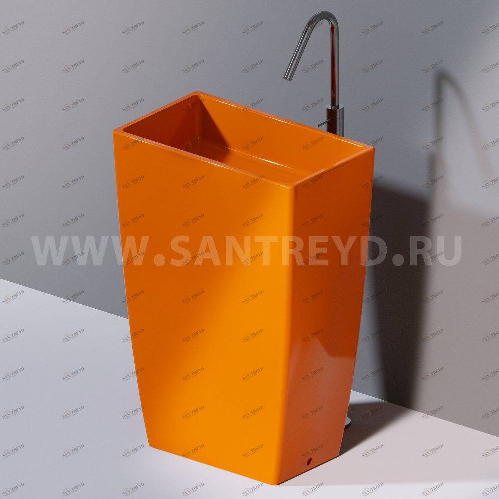 L110114 Напольная раковина стоящая прямоугольная A. e T. Italia Tower AeT ITALIA