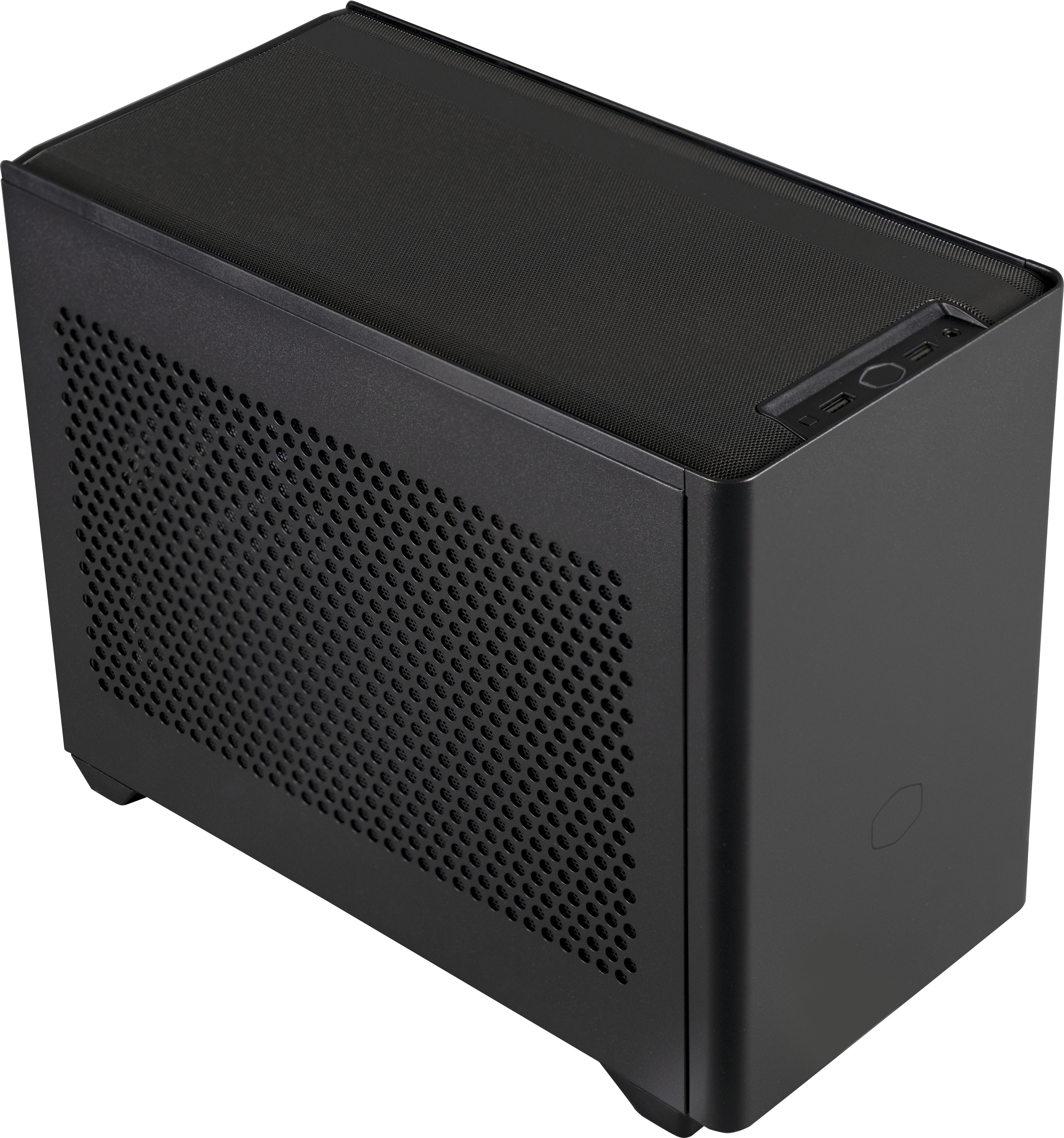 MCB-NR200-KNNN-S00 masterbox nr200, usb3.0x2, 1x92 fan, 1x120 fan, black, steel panel, w/o psu, mitx Cooler Master Cooler Master MasterBox Santreyd  - Вид №3