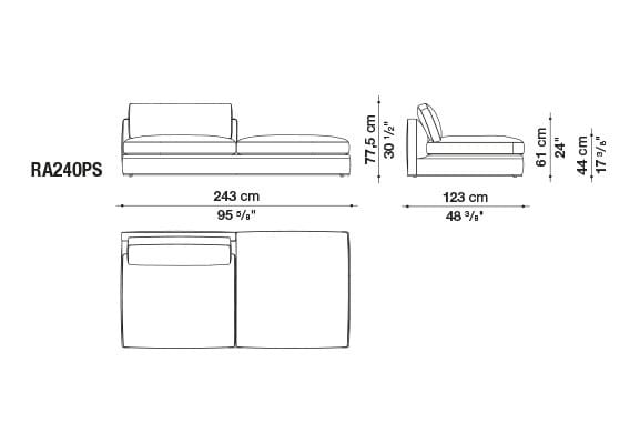 Угловой диван из ткани B&B Italia Ричард ARCH-00040927 - Вид №73