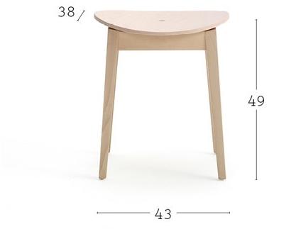 Billiani Табурет из бука Gradisca 617 - Вид №3