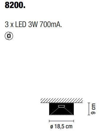 Vibia Потолочный светильник из алюминия Domo sun-id-1410657 - Вид №9