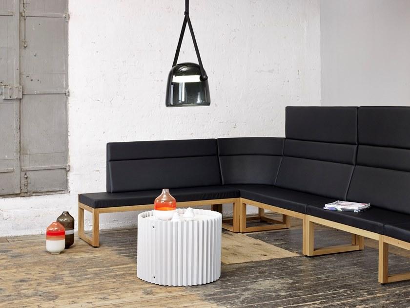 TON Модульная кожаная скамейка со спинкой, обитая sun-id-1476006 - Вид №4