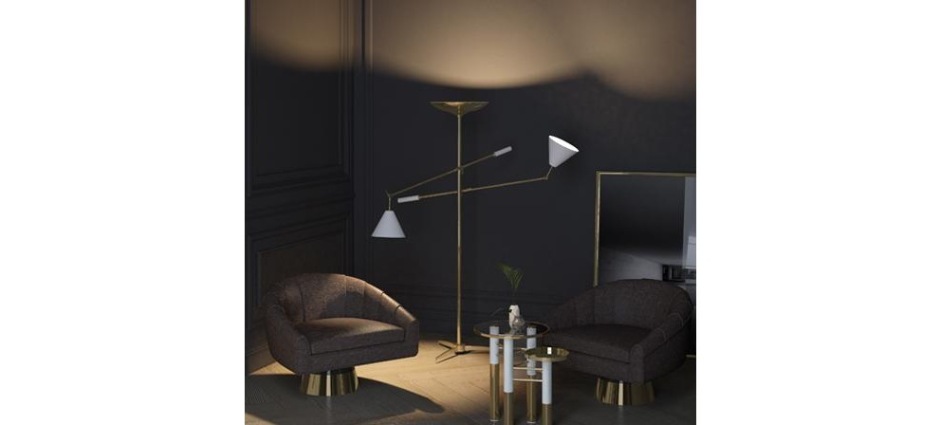 040076 Торшер Torchiere Delightfull  - Вид №3