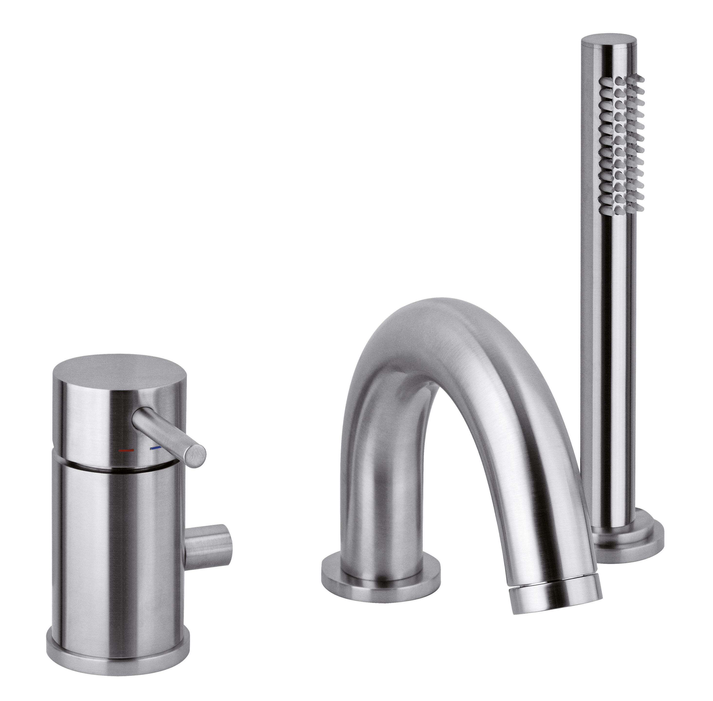 Смеситель для ванны с 3 отверстиями и переключателем RUBINETTERIA PAFFONI Light ARCH-00125293 - Вид №1