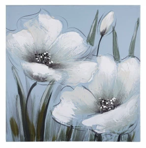 Картина пастельных тонах с глиттером 40х40 см бело-голубая Tomas Stern TOMAS STERN  00-3872648 Белый;голубой;разноцветный