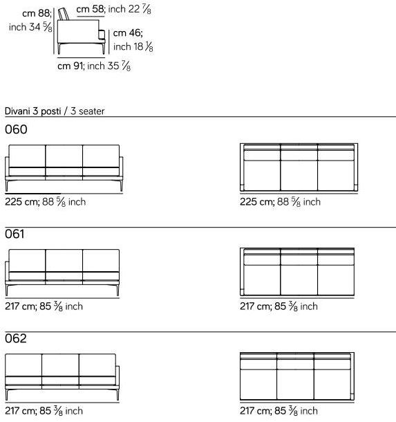 AMURA 2-местный тканевый диван Segno Am008.030 - Вид №4