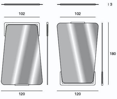 Pacini & Cappellini Напольное зеркало в раме  5521  - Вид №4