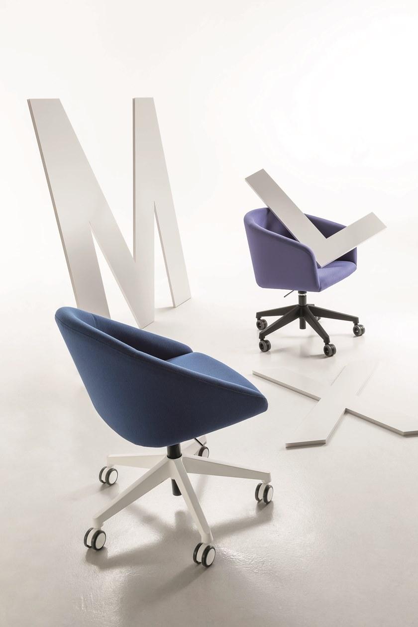 Luxy Стул на козелке из ткани с подлокотниками Bloom 4blfl22 - Вид №3