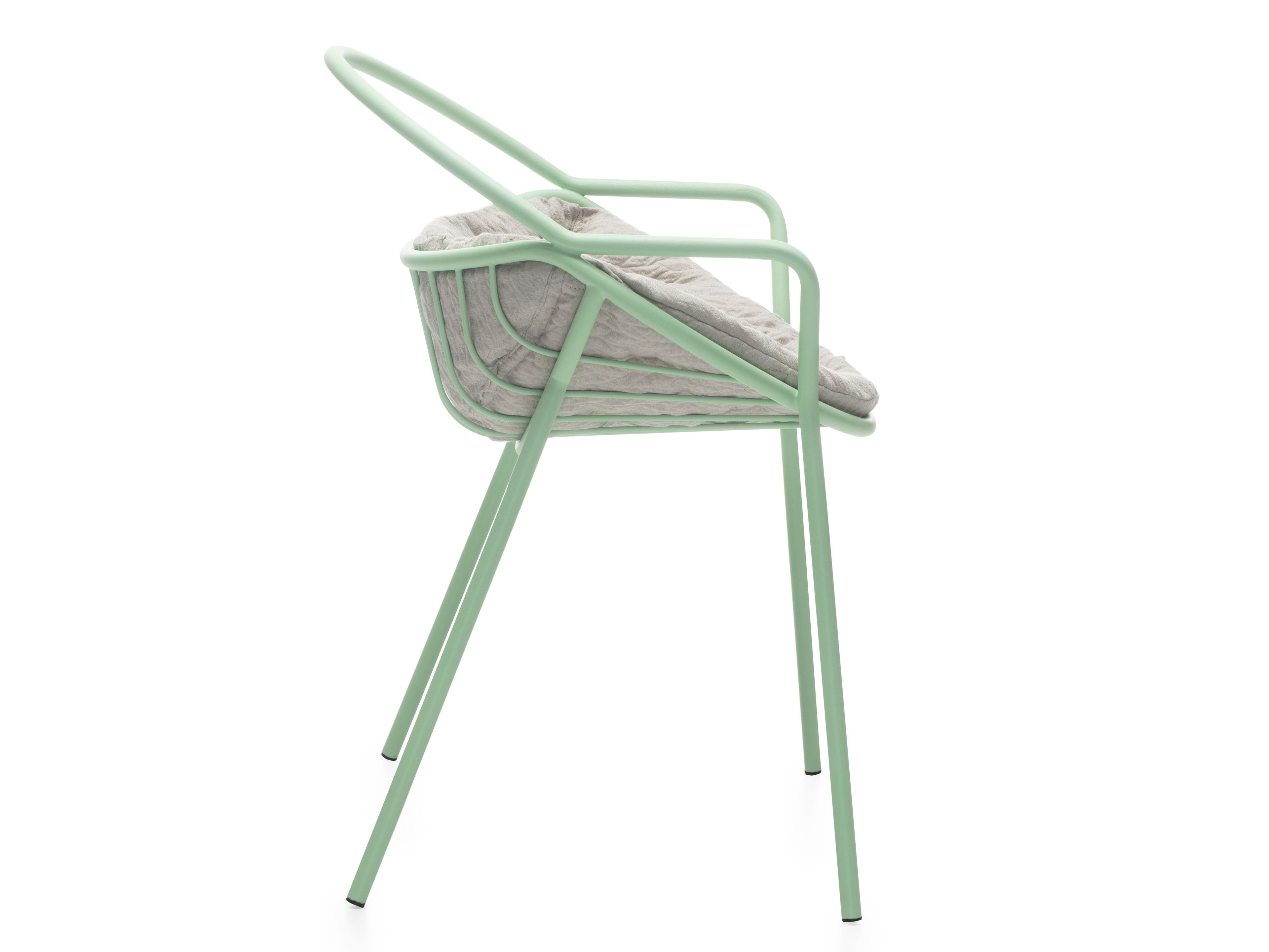 Стальной садовый стул с порошковым покрытием со встроенной подушкой Garda Furniture Nuboletta ARCH-00080431 - Вид №2