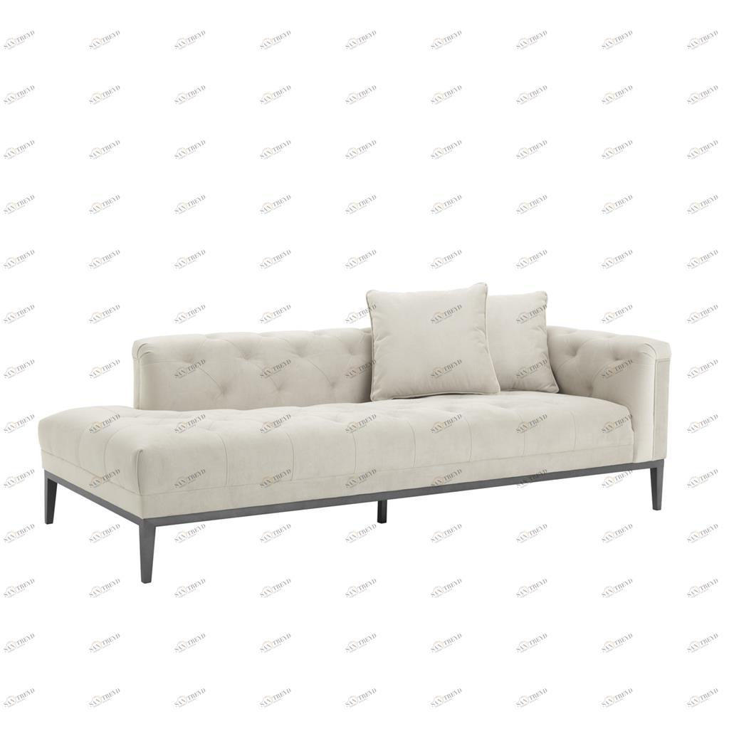 Кушетка Azore Left Delight Collection прямая молочная DELIGHT COLLECTION ДИЗАЙНЕРСКИЕ 248438 Молочный 