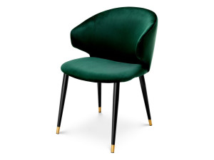 Бархатный стул с подлокотниками