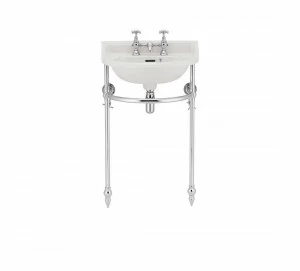 Gentry Home Таз большой белый Victorian Хром GH102690