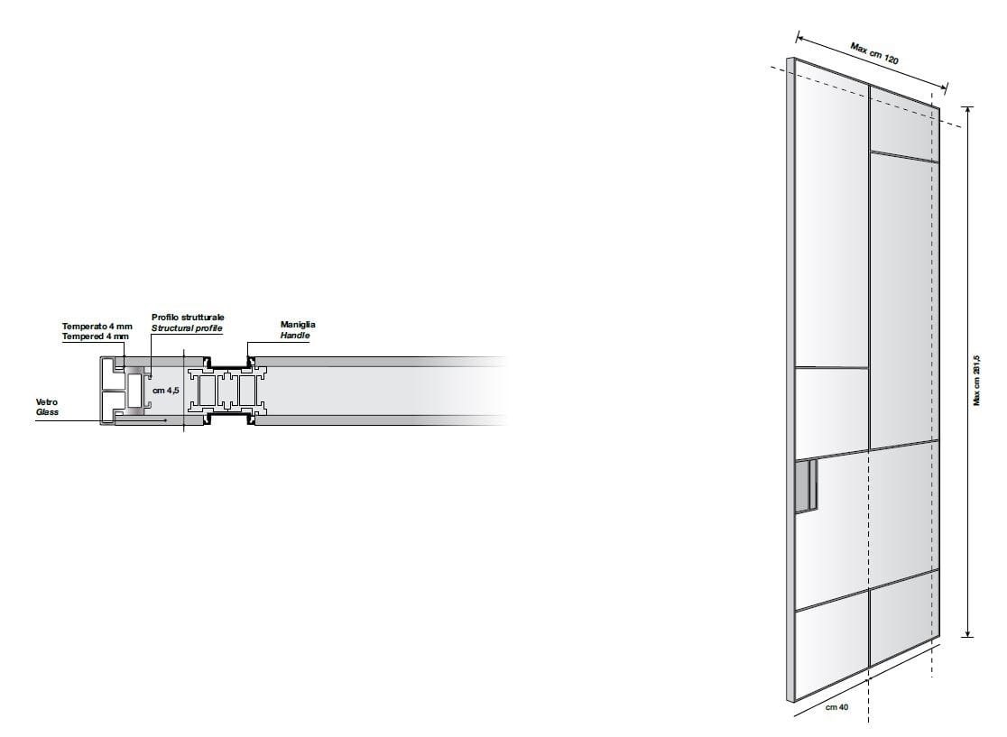Деревянные распашные двери Longhi Aluminiun Chic-Doors ARCH-00125386 - Вид №2