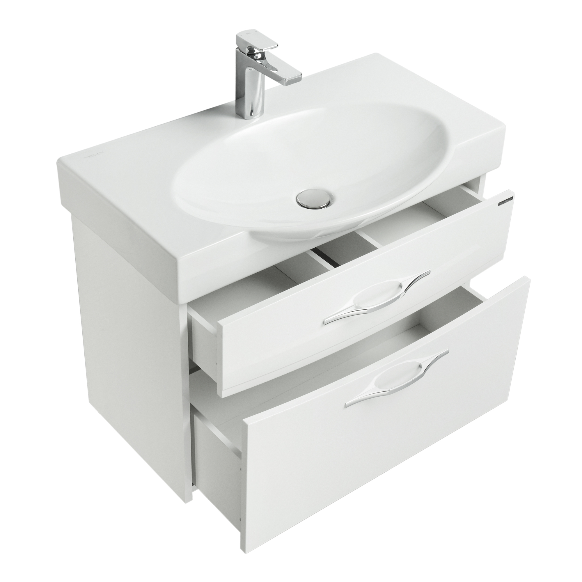 Тумба с раковиной Инфинити 76 1A192001IF010 AQUATON sun-id-665651 - Вид №1