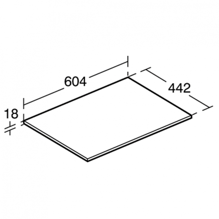 E0848VY Столешница 60 см Ideal Standard CONNECT AIR - Вид №1