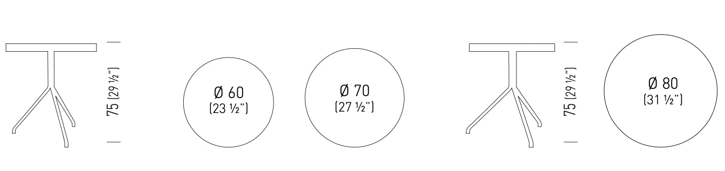 Круглый стол из мрамора или керамогранита GABER LOL MARBLE & PORCELAIN ROUND ARCH-00031456 - Вид №7