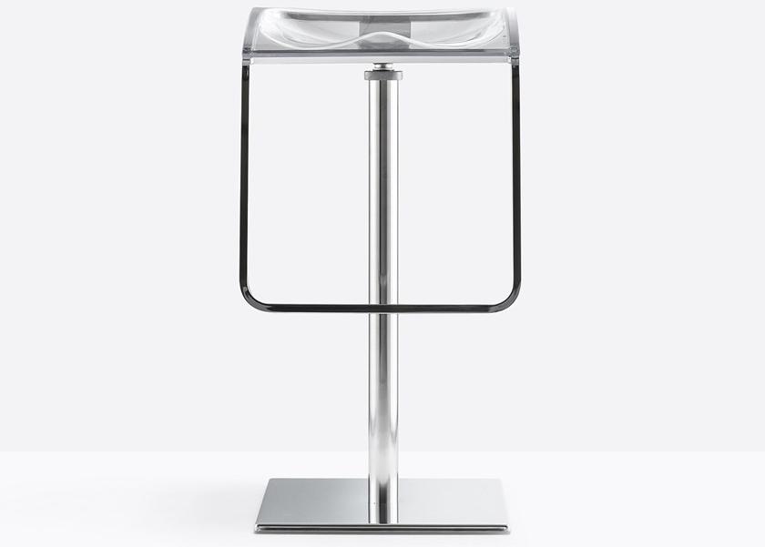 Pedrali Высокий табурет из нержавеющей стали с подставкой для ног sun-id-1428985 - Вид №1