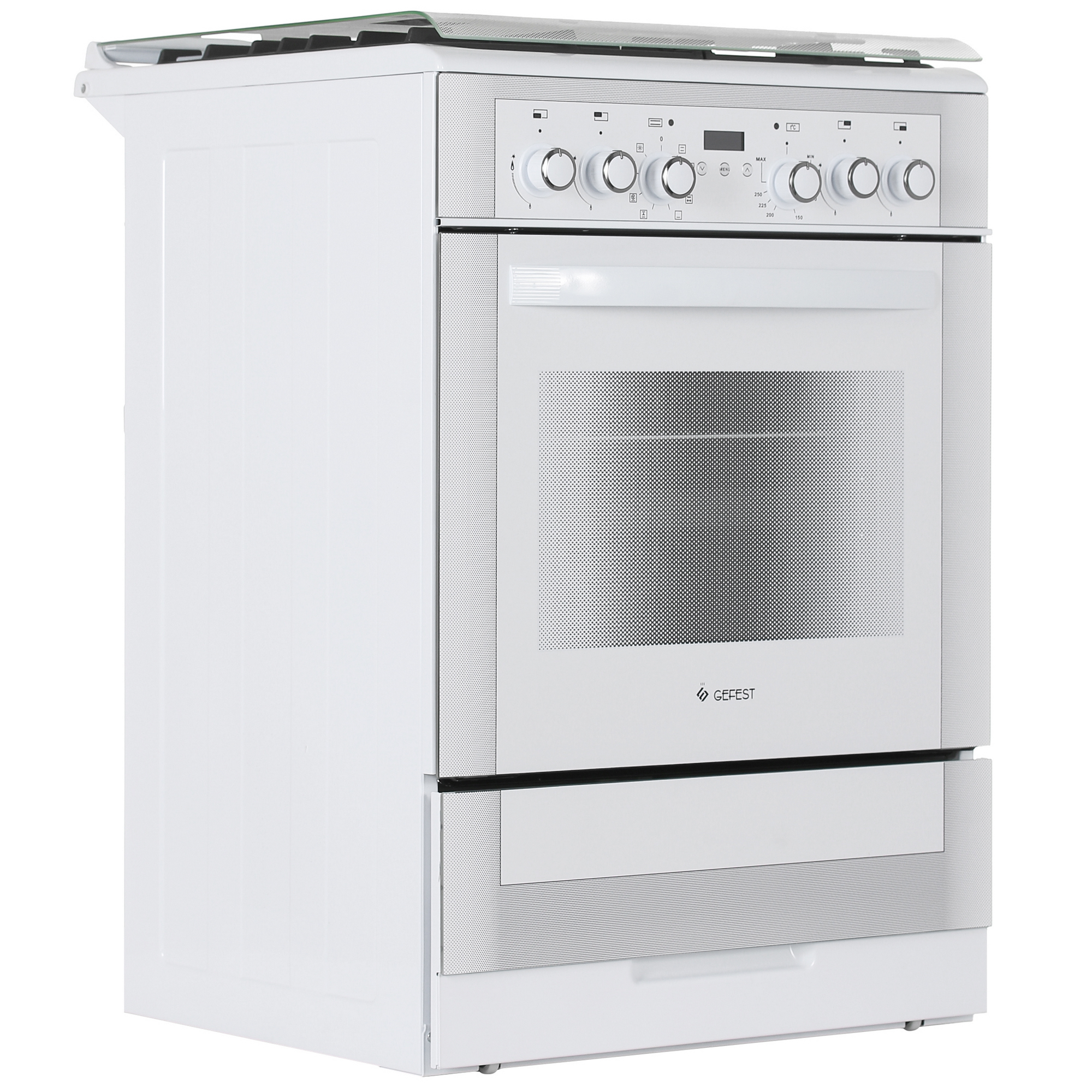 9905001 Комбинированная плита Gefest ПГЭ 6302-04 0040 белый STDN-0089026 - Вид №1