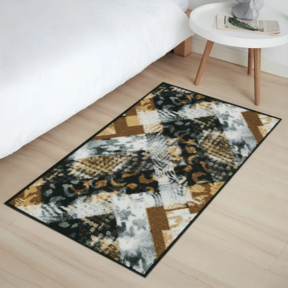 Коврик декоративный нейлон Кристалл 50x80 см цвет коричневый CTIM STLM-2059514 - Вид №5