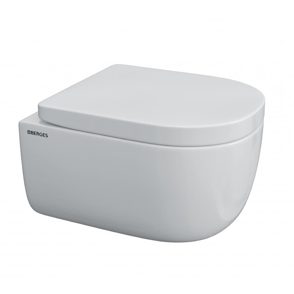 043232 Подвесной унитаз настенный Хромированный BERGES  Турция  - Вид №2