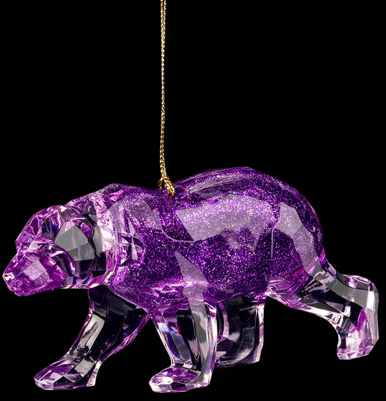 91471177 Елочная игрушка Медведь полярный аметист Erichkrause decor 58912 58 см х 26 см фиолетовый STLM-0964269
