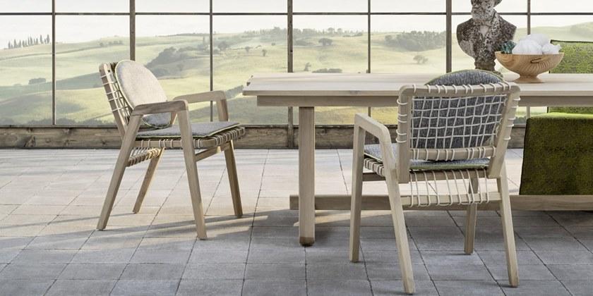 Gervasoni Садовый стул из тика со встроенной подушкой Gervasoni outdoor sun-id-1432791 - Вид №5