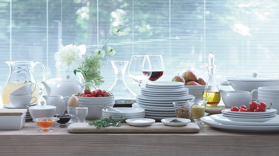 Набор из 4 чашек для эспрессо с блюдцем 0,1 л Dine LSA INTERNATIONAL DINE 00-3863487 Белый  - Вид №1