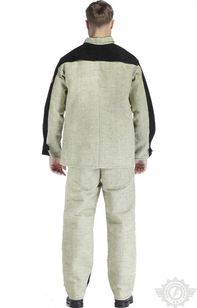 66277 Костюм брезентовый сварщика комбинированный cпилком  Одежда для сварщиков  размер 56-58/170-176 Спецодежда  - Вид №7