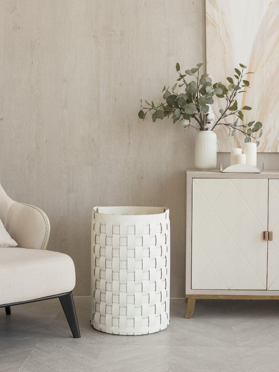 Кожаная корзина для белья ADJ магазин ARCH-00119493 - Вид №9