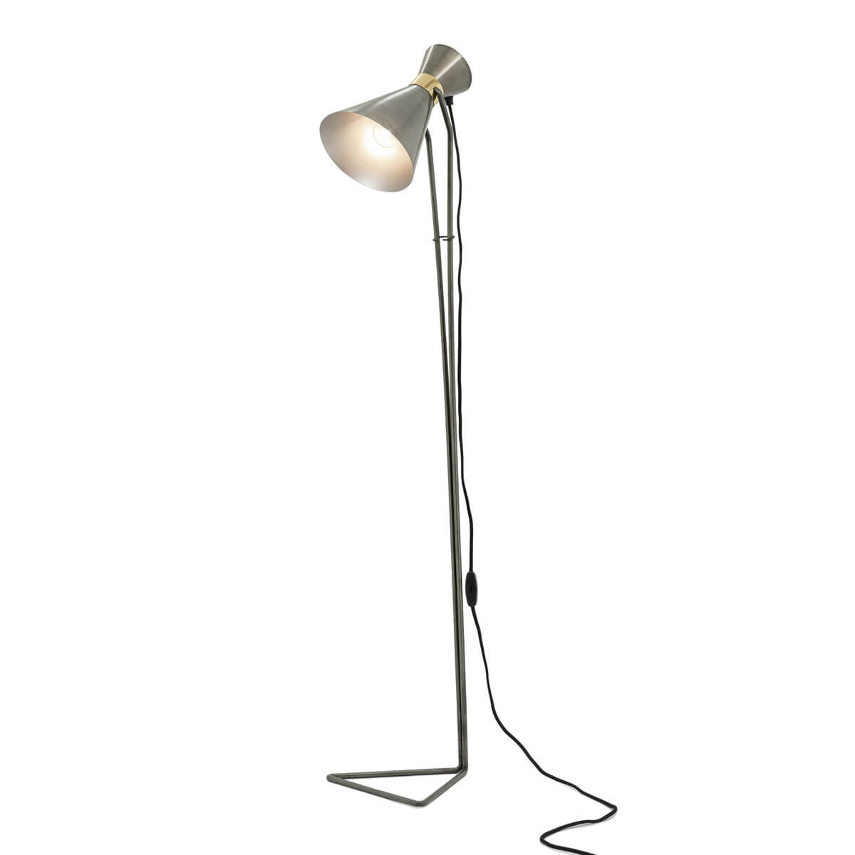 500293-GG ABHIKA ЧТЕНИЕ НАПОЛЬНОЙ ЛАМПЫ GREY/GOLD 