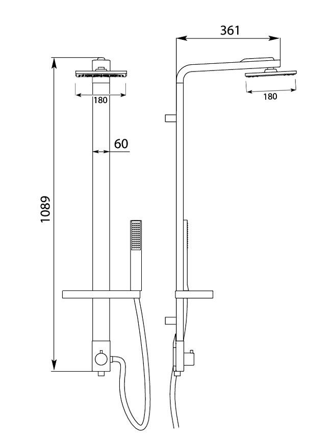 00170414 Душевой гарнитур Gllon Santreyd  - Вид №1